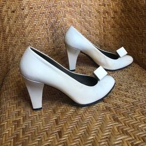 Vintage Charles Jourdan heels with 3D cube detail